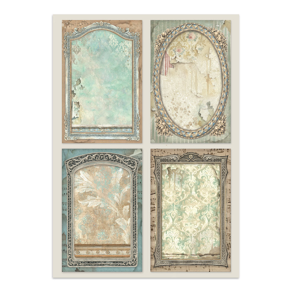 Printed Art Junk Journal: Stickers, Cut-Outs, Backgrounds For Art And Craft - Symphony