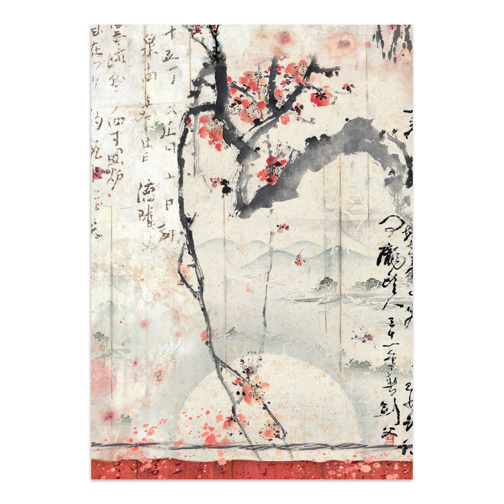 Printed Art Junk Journal: Stickers, Cut-Outs, Backgrounds For Art And Craft - Oriental Garden