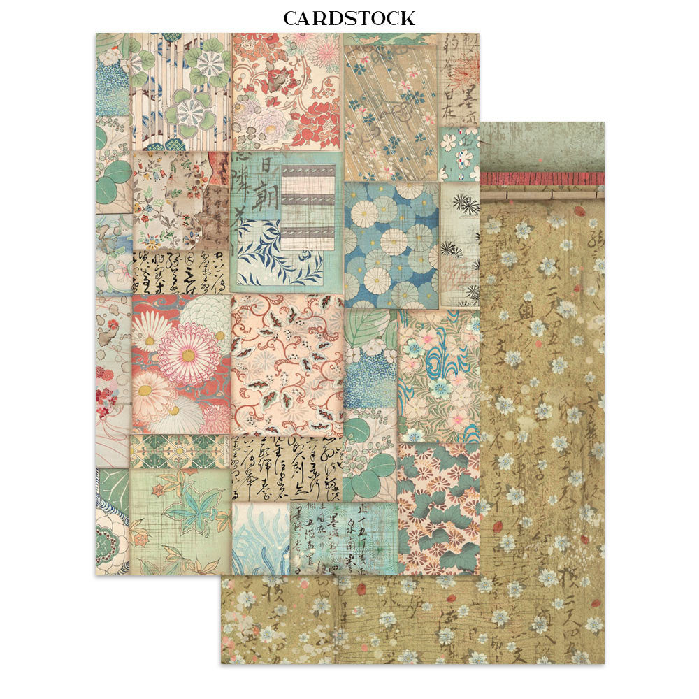 Printed Art Junk Journal: Stickers, Cut-Outs, Backgrounds For Art And Craft - Oriental Garden