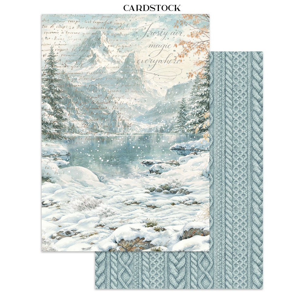 Printed Art Junk Journal: Stickers, Cut-Outs, Backgrounds For Art And Craft - White Christmas