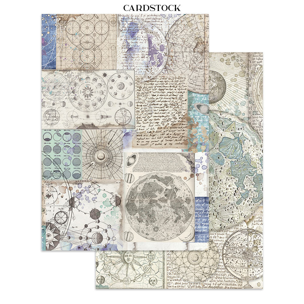Printed Art Junk Journal: Stickers, Cut-Outs, Backgrounds For Art And Craft - Cosmos