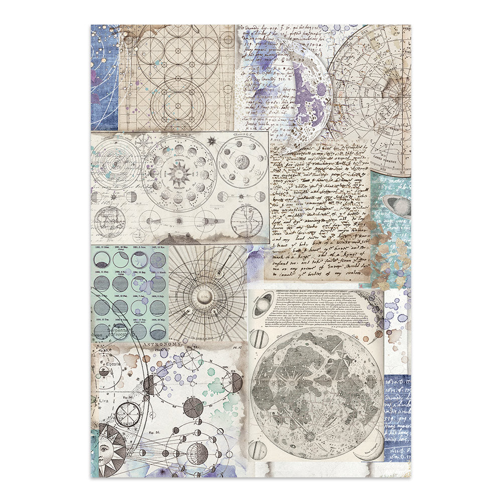 Printed Art Junk Journal: Stickers, Cut-Outs, Backgrounds For Art And Craft - Cosmos
