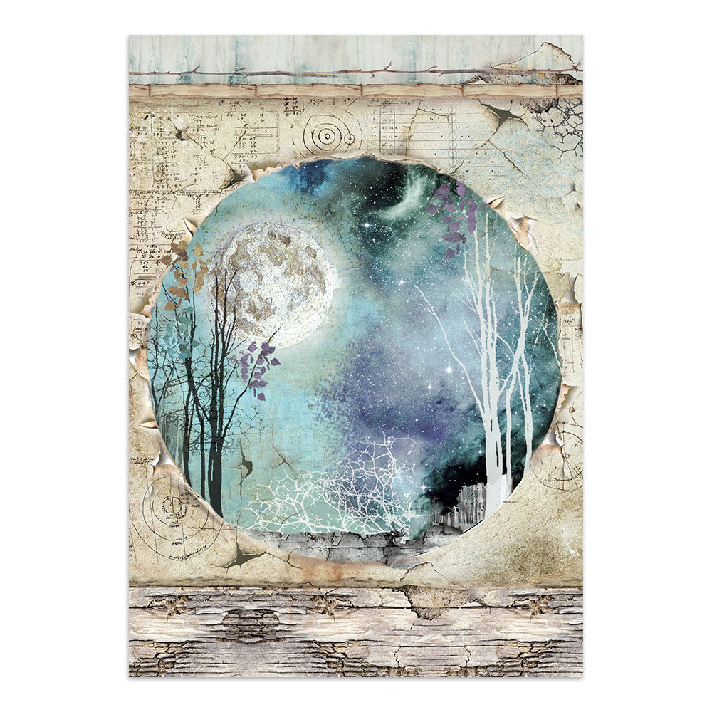 Printed Art Junk Journal: Stickers, Cut-Outs, Backgrounds For Art And Craft - Cosmos