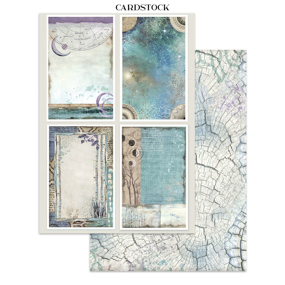 Printed Art Junk Journal: Stickers, Cut-Outs, Backgrounds For Art And Craft - Cosmos