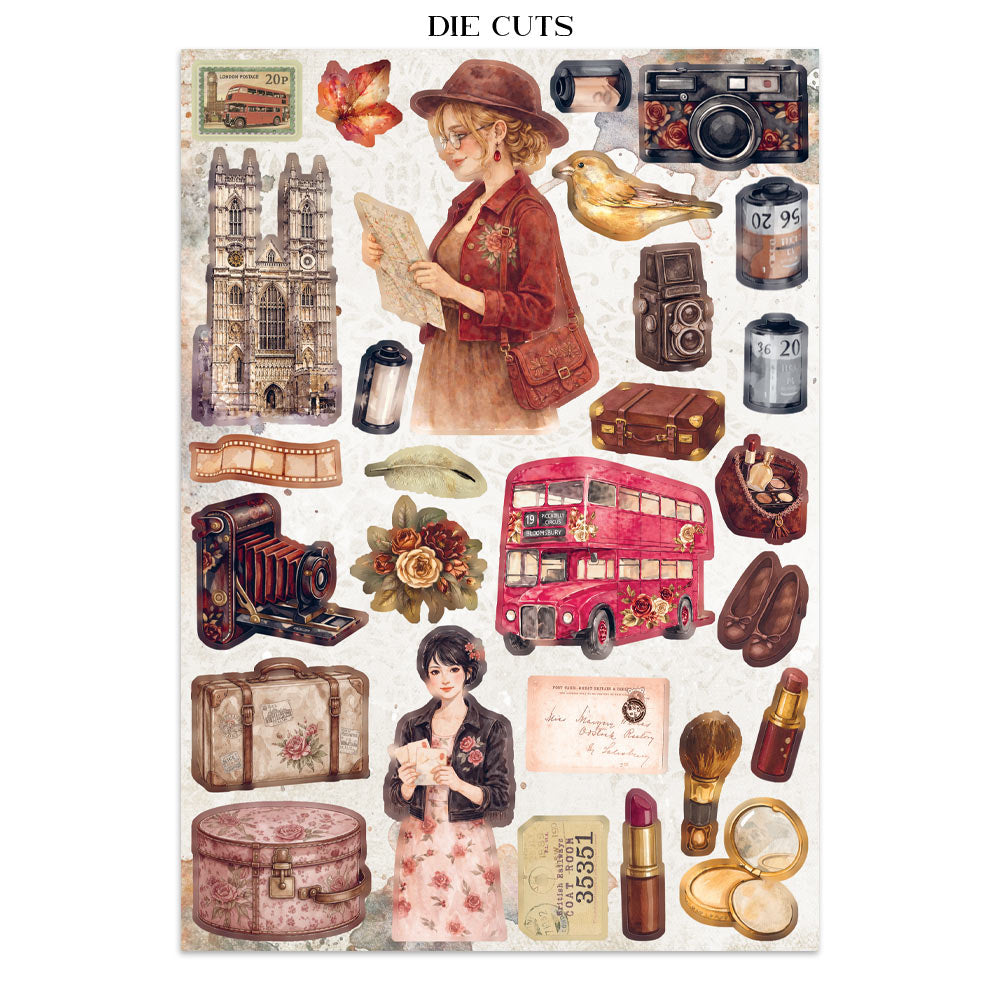 Printed Art Junk Journal: Stickers, Cut-Outs, Backgrounds For Art And Craft - Our Way
