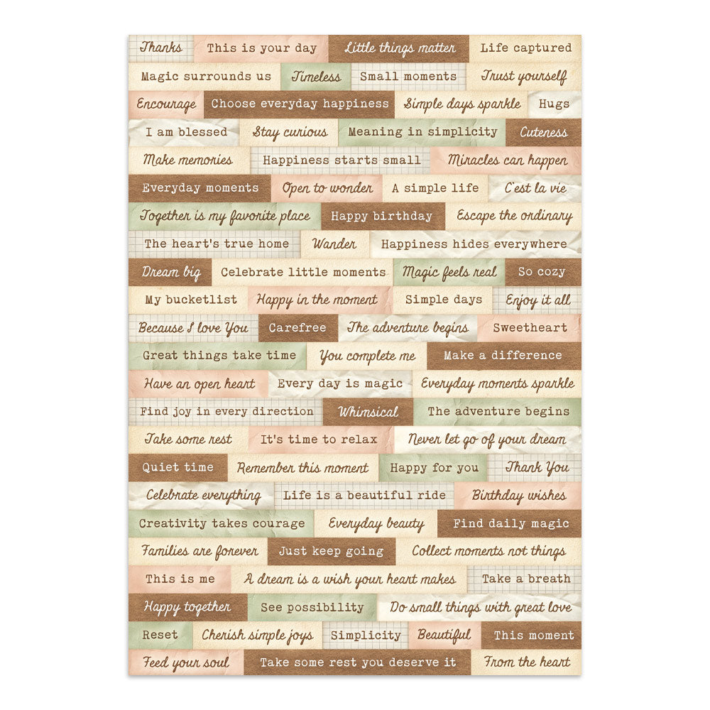 Printed Art Junk Journal: Sticker, Cut-Outs, Backgrounds For Art And Craft - Cozy Family