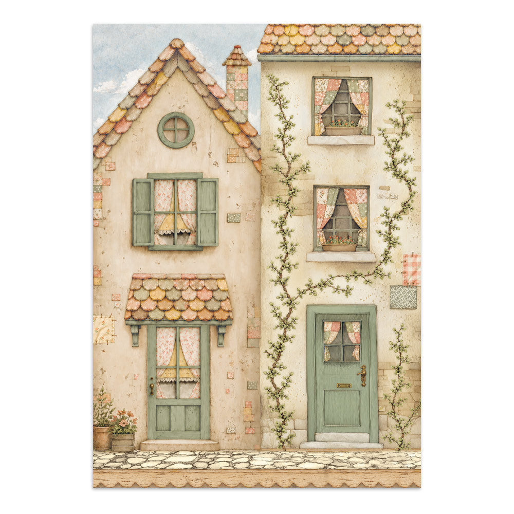 Printed Art Junk Journal: Sticker, Cut-Outs, Backgrounds For Art And Craft - Cozy Family