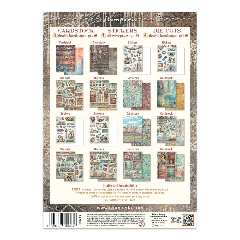 Printed Art Junk Journal: Stickers, Cut-Outs, Backgrounds For Art And Craft - Furry Friends 2