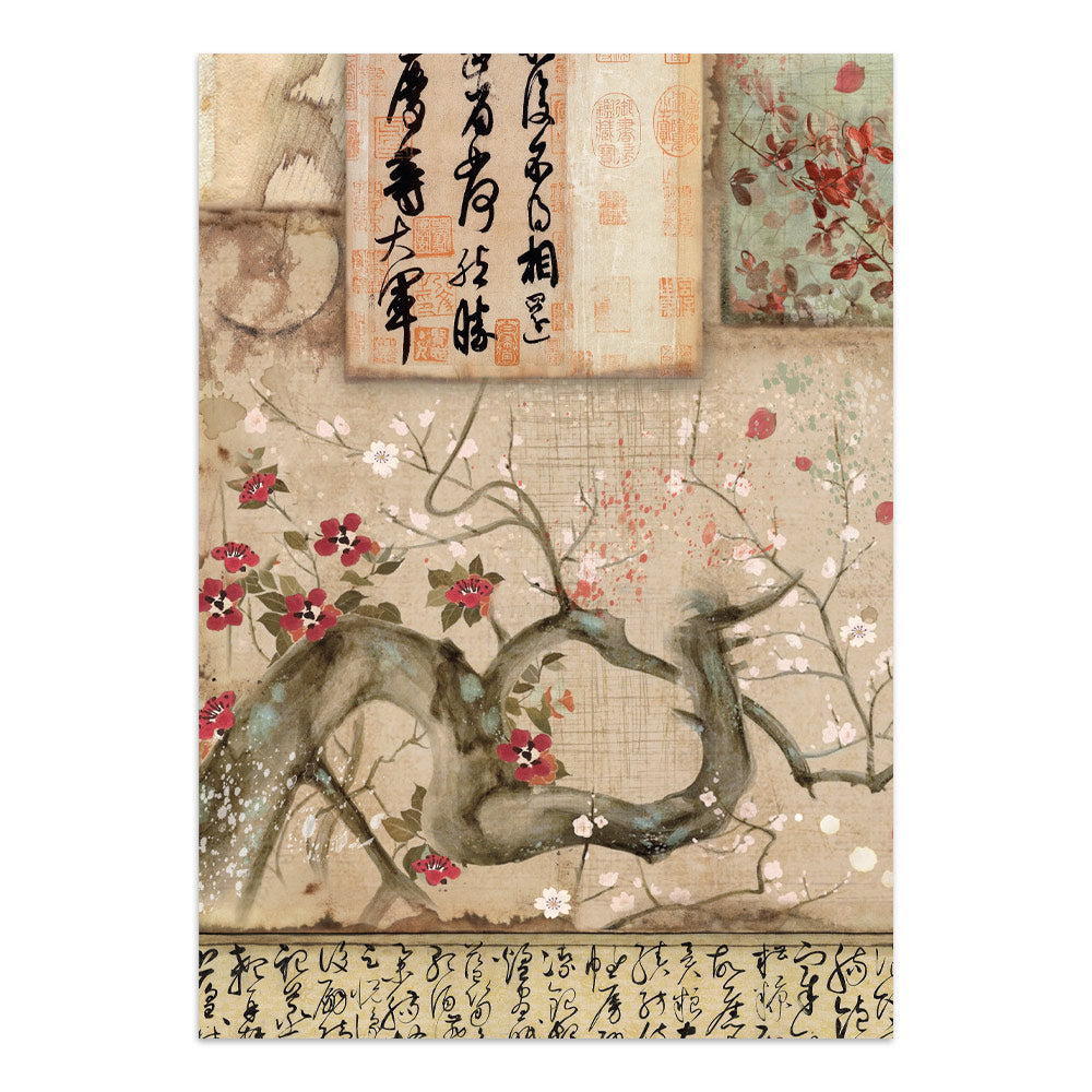 Printed Art Junk Journal Focus Points For Art And Craft A5 - Oriental Garden