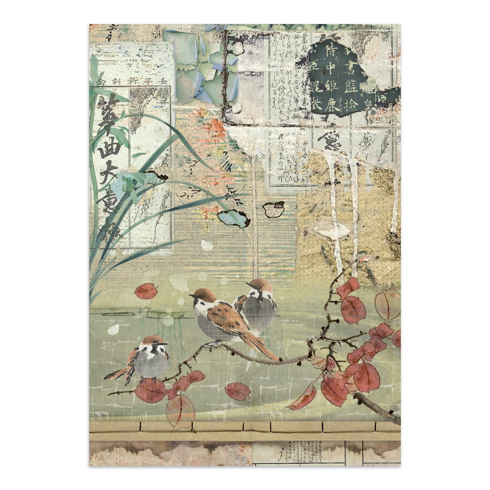 Printed Art Junk Journal Focus Points For Art And Craft A5 - Oriental Garden