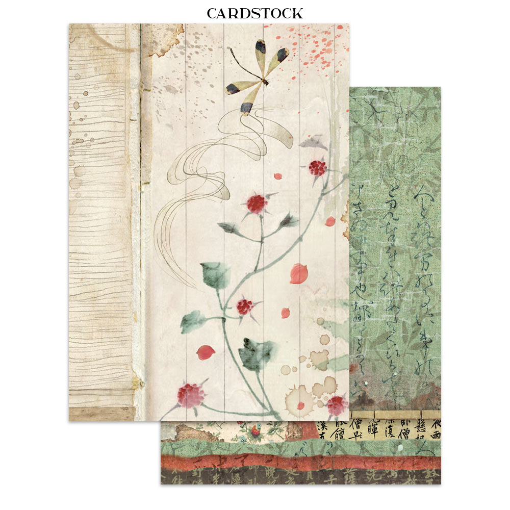 Printed Art Junk Journal Focus Points For Art And Craft A5 - Oriental Garden