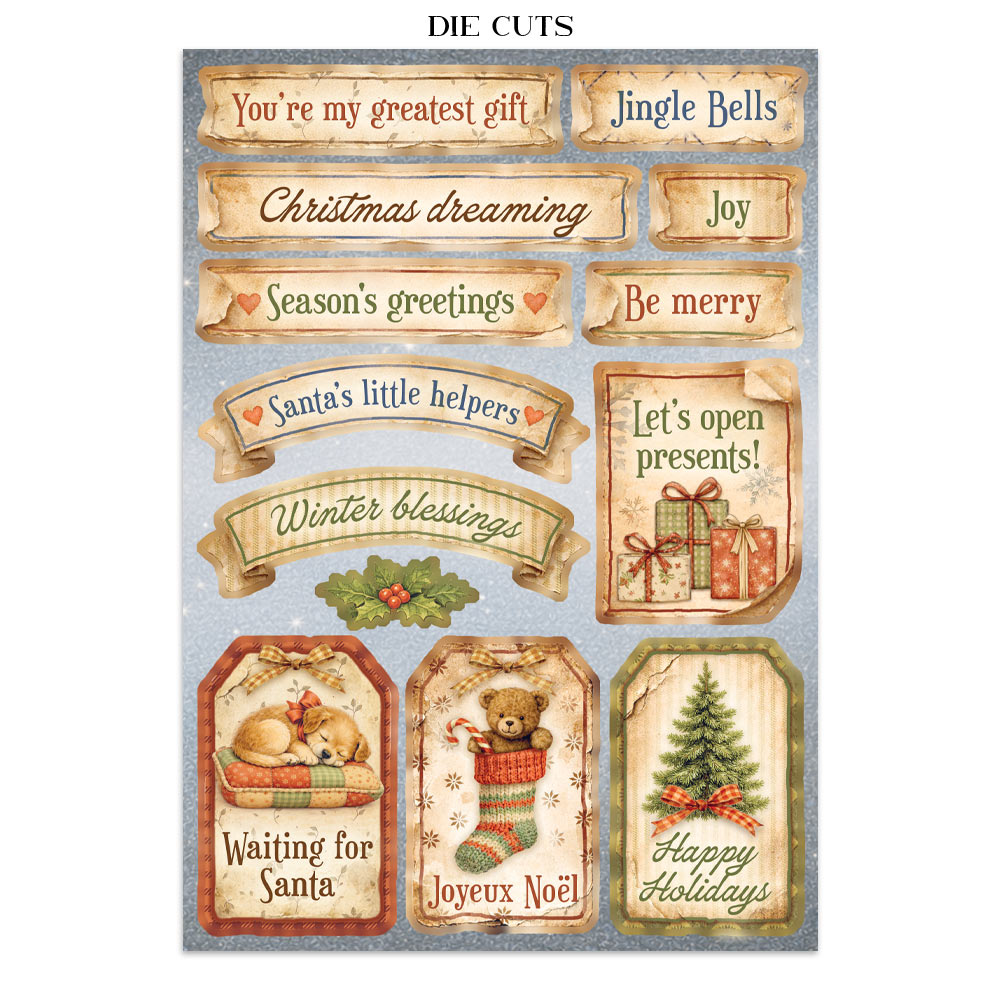 Printed Art Junk Journal Focus Points For Art And Craft A5 - Silent Night