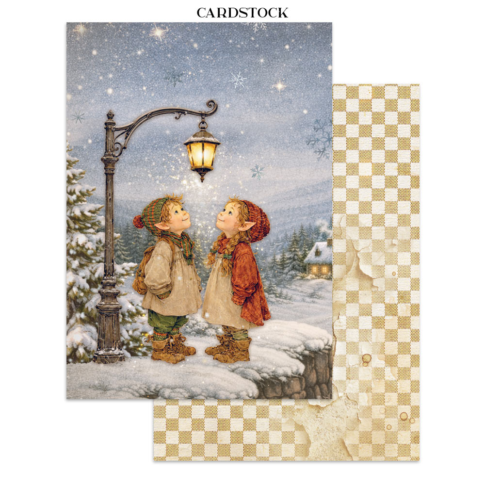 Printed Art Junk Journal Focus Points For Art And Craft A5 - Silent Night