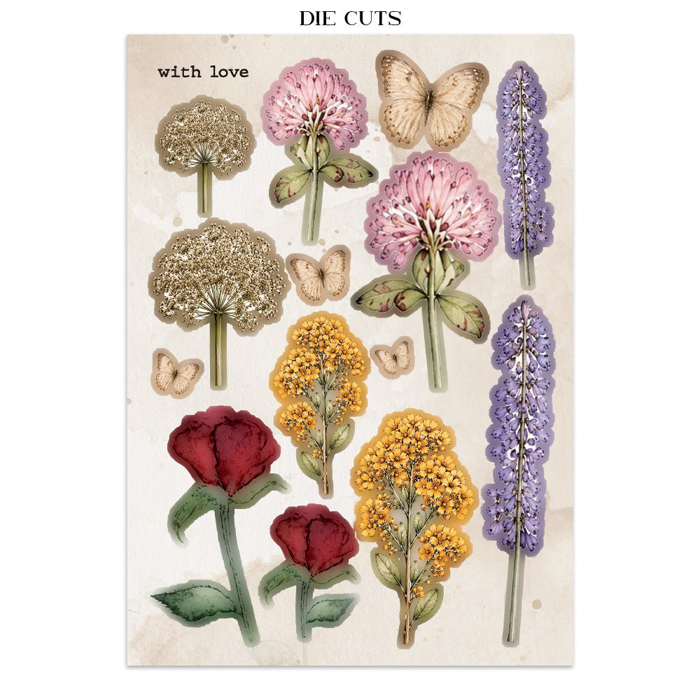 Printed Art Junk Journal Focus Points For Art And Craft A5 - Flowers And Poems