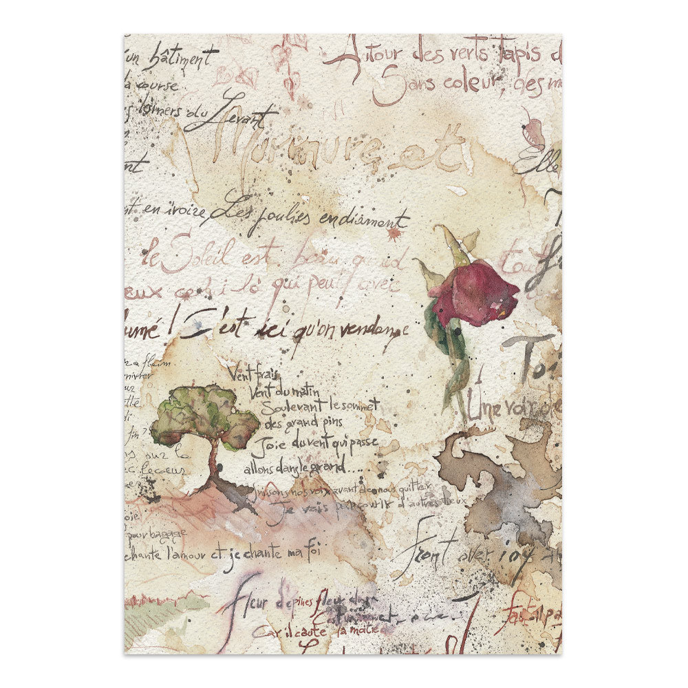 Printed Art Junk Journal Focus Points For Art And Craft A5 - Flowers And Poems