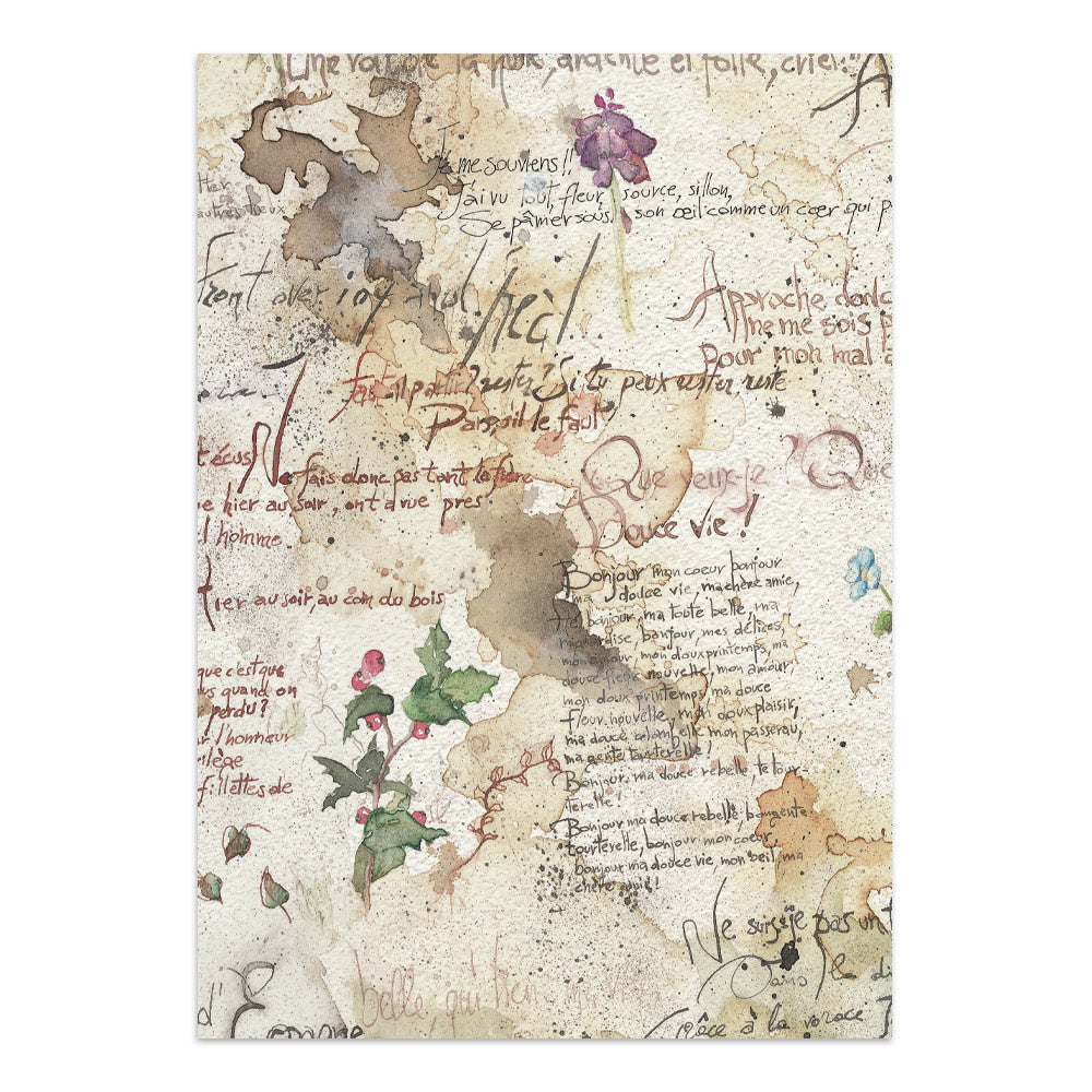 Printed Art Junk Journal Focus Points For Art And Craft A5 - Flowers And Poems