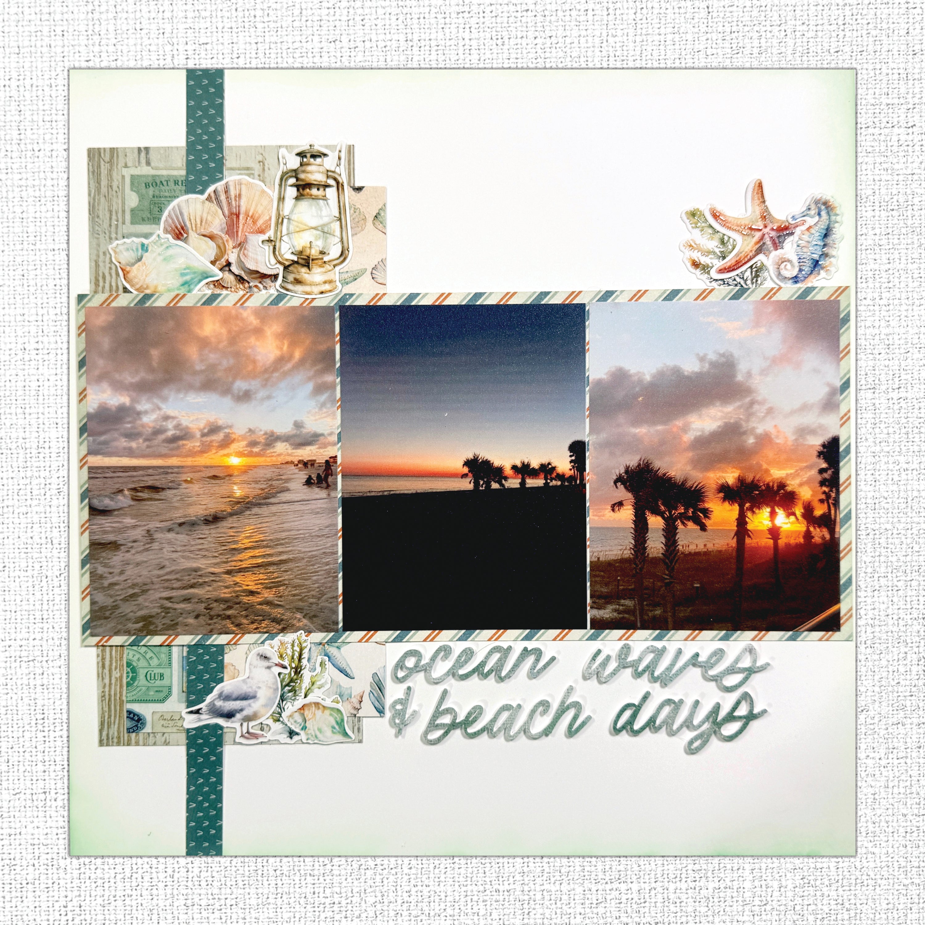 Seaside Memories 12x12 Paper Collection 33750