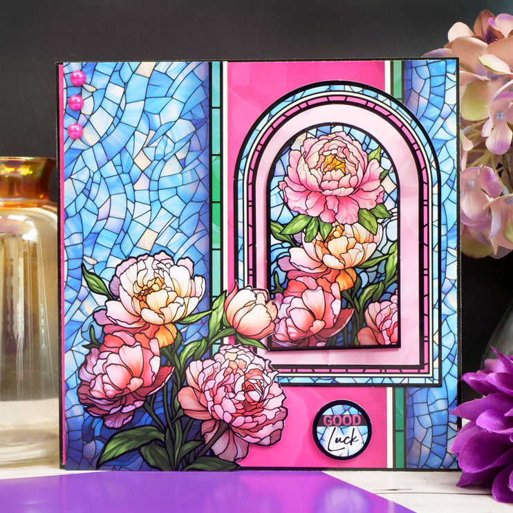 Stained Glass Florals Luxury Topper Collection