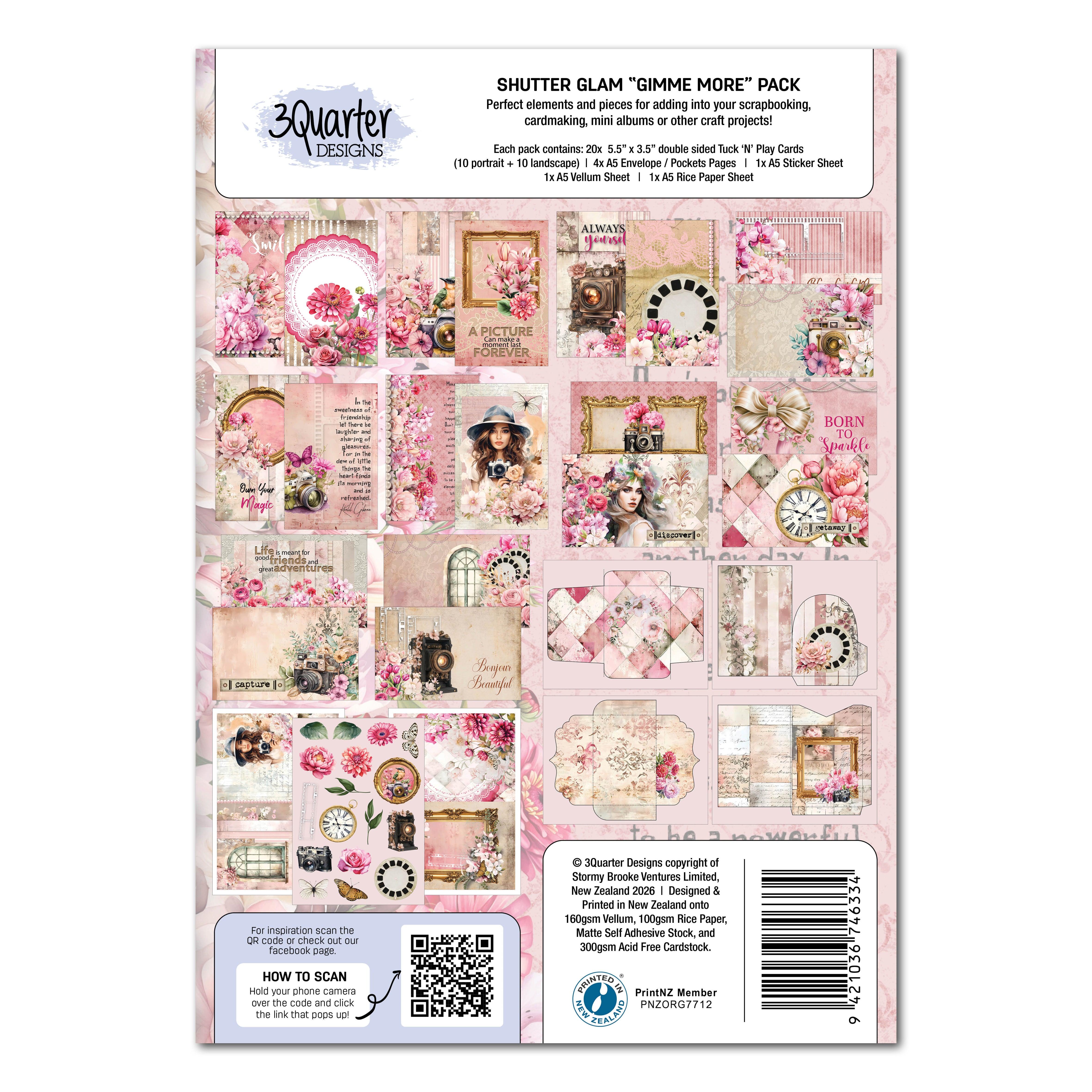 3Quarter Designs Shutter Glam - Gimme More Pack