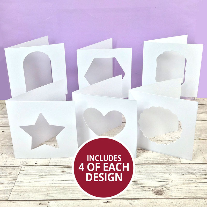 Shaped Aperture Cards - 6" x 6" Ink Me! Megabuy
