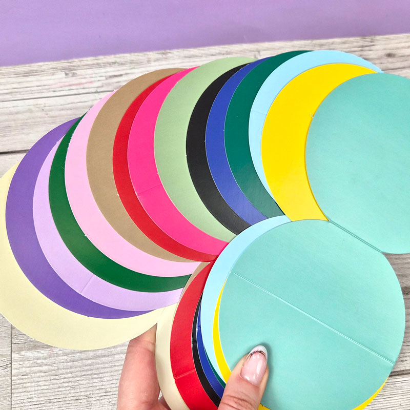 Circle Easel Shaped Card Blanks