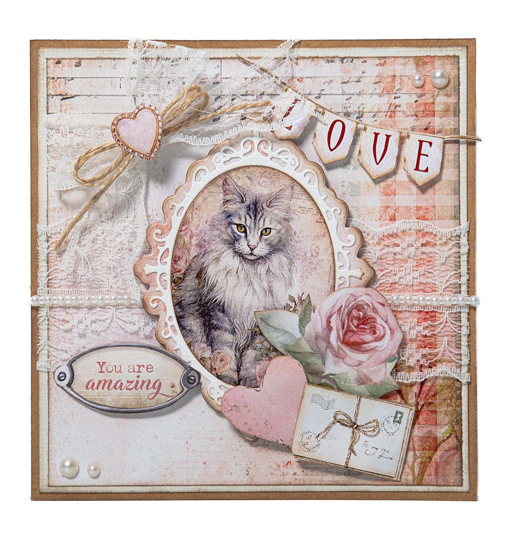 SL Designer Paper Pad Background Paper A Cat's Secret 36 Sheets