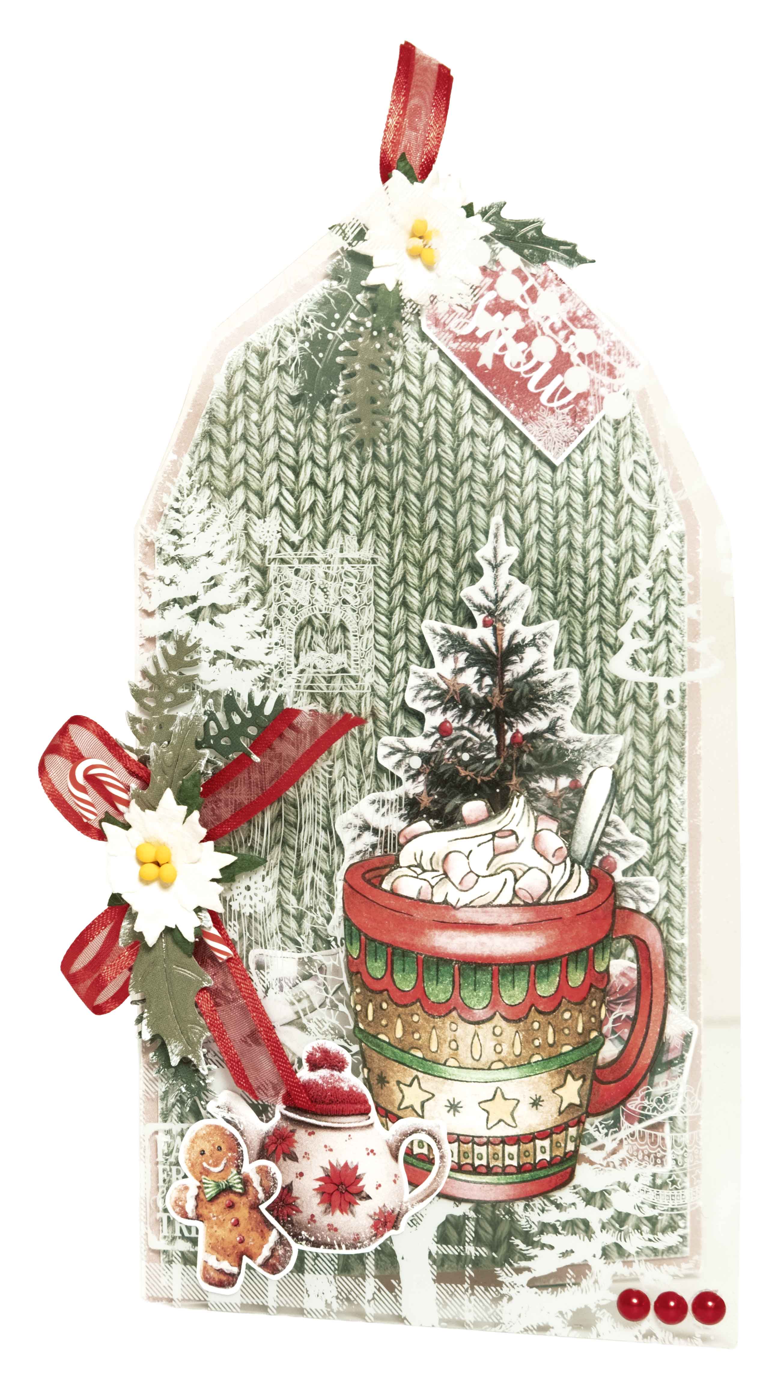 SL Die-Cut Designer Paper Pad DIY Paper Cottage Christmas 28 Sheets
