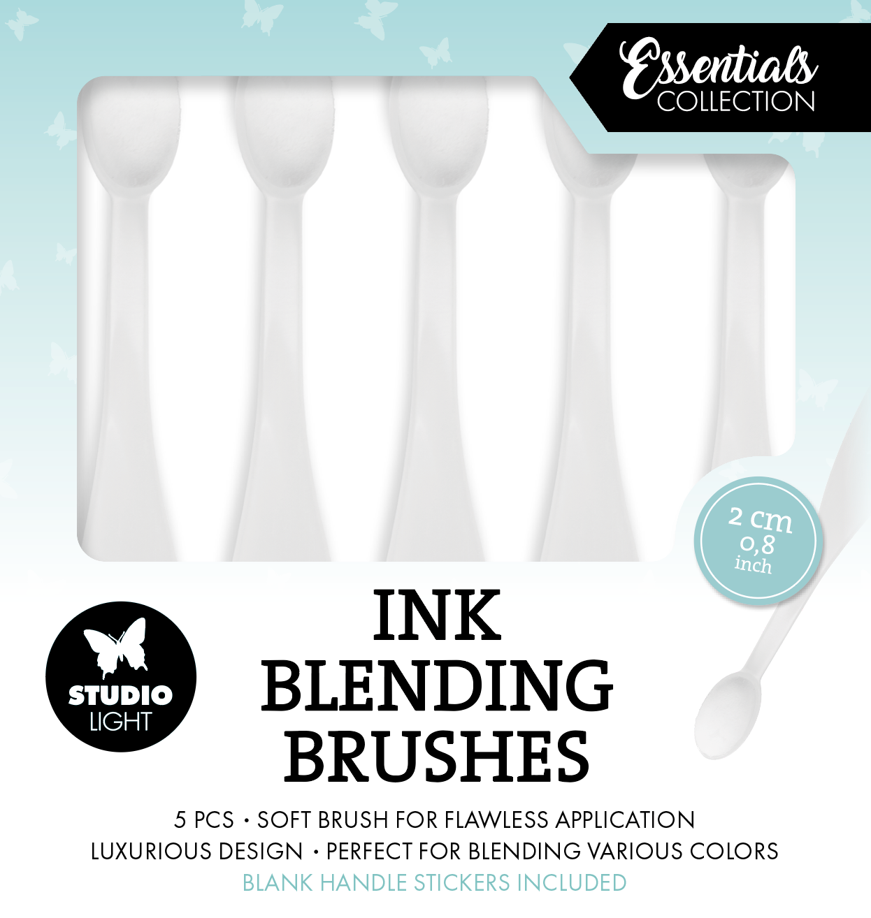 SL Blending Brushes 5x 2cm Soft Brush Essentials 5 Pieces