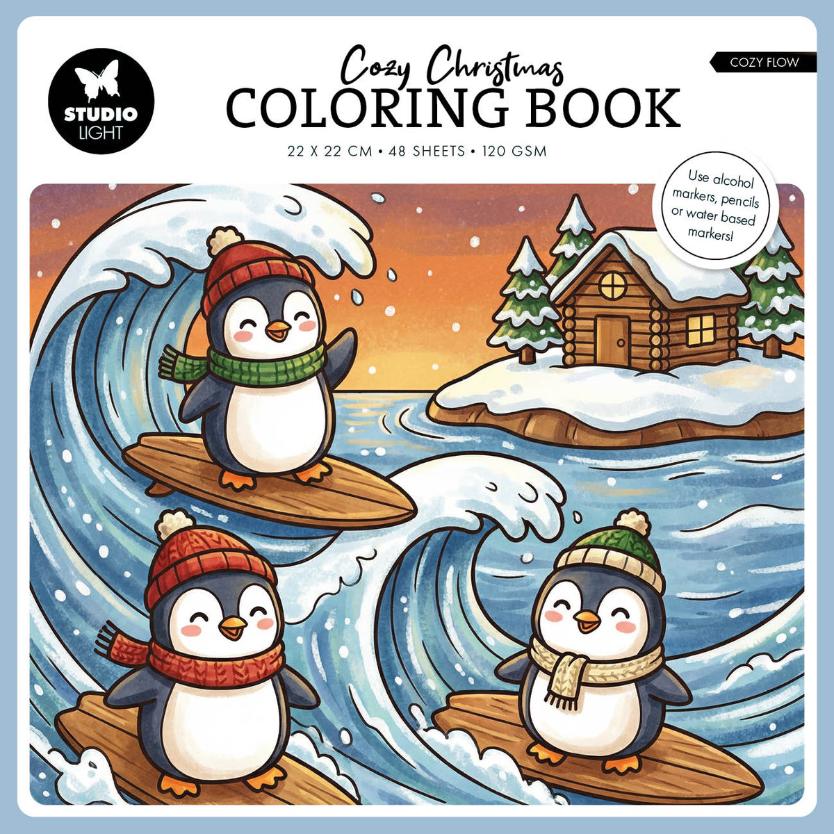 SL Coloring Book Cozy Christmas - Cozy Flow Essentials 48 Sheets