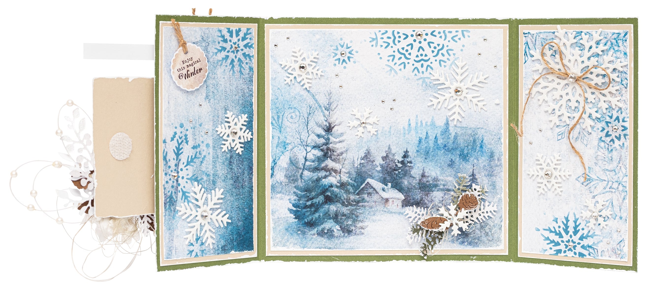 SL Die-Cut Paper Pad Winter Wonderland Essentials 20 Sheets