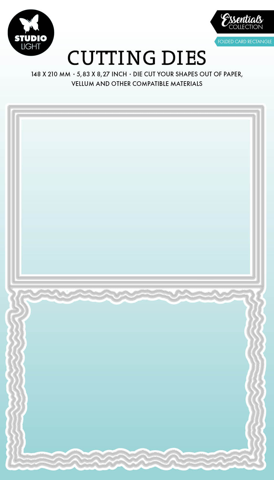 SL Cutting Die Torn Edge Cardshape Rectangle Essentials 5 Pieces