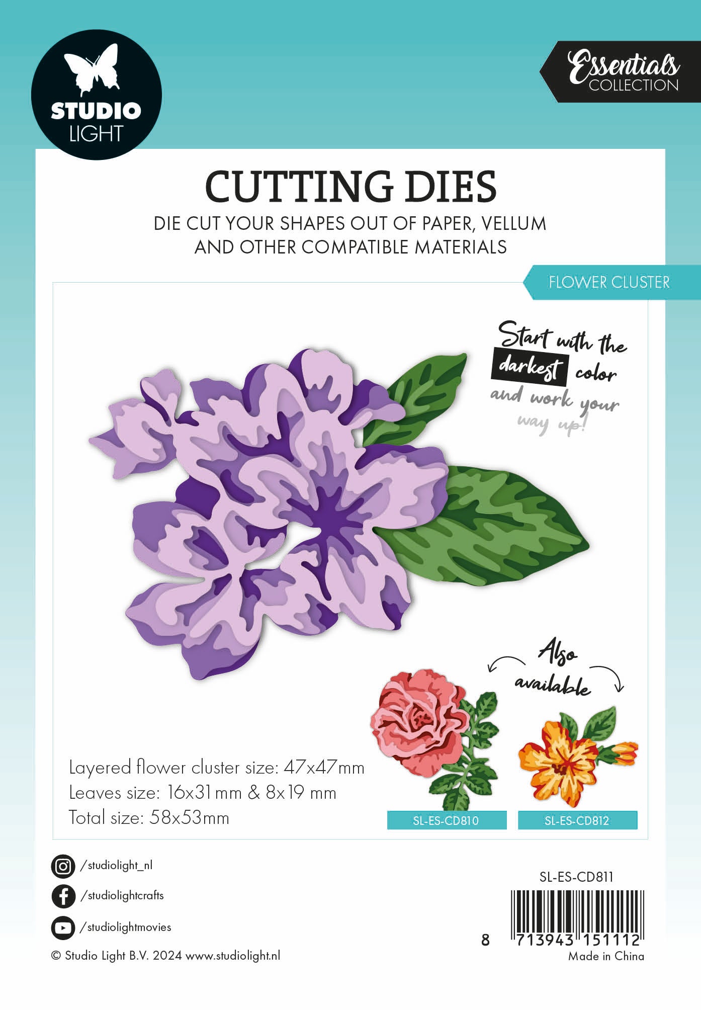 SL Cutting Dies Layered - Flower Cluster Essentials 10 PC