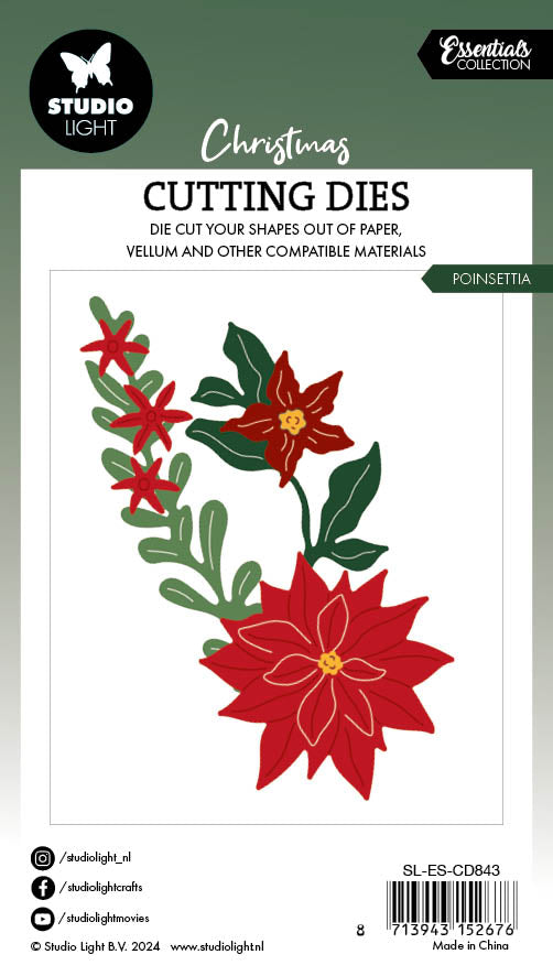 SL Cutting Dies Poinsettia Essentials 8 PC