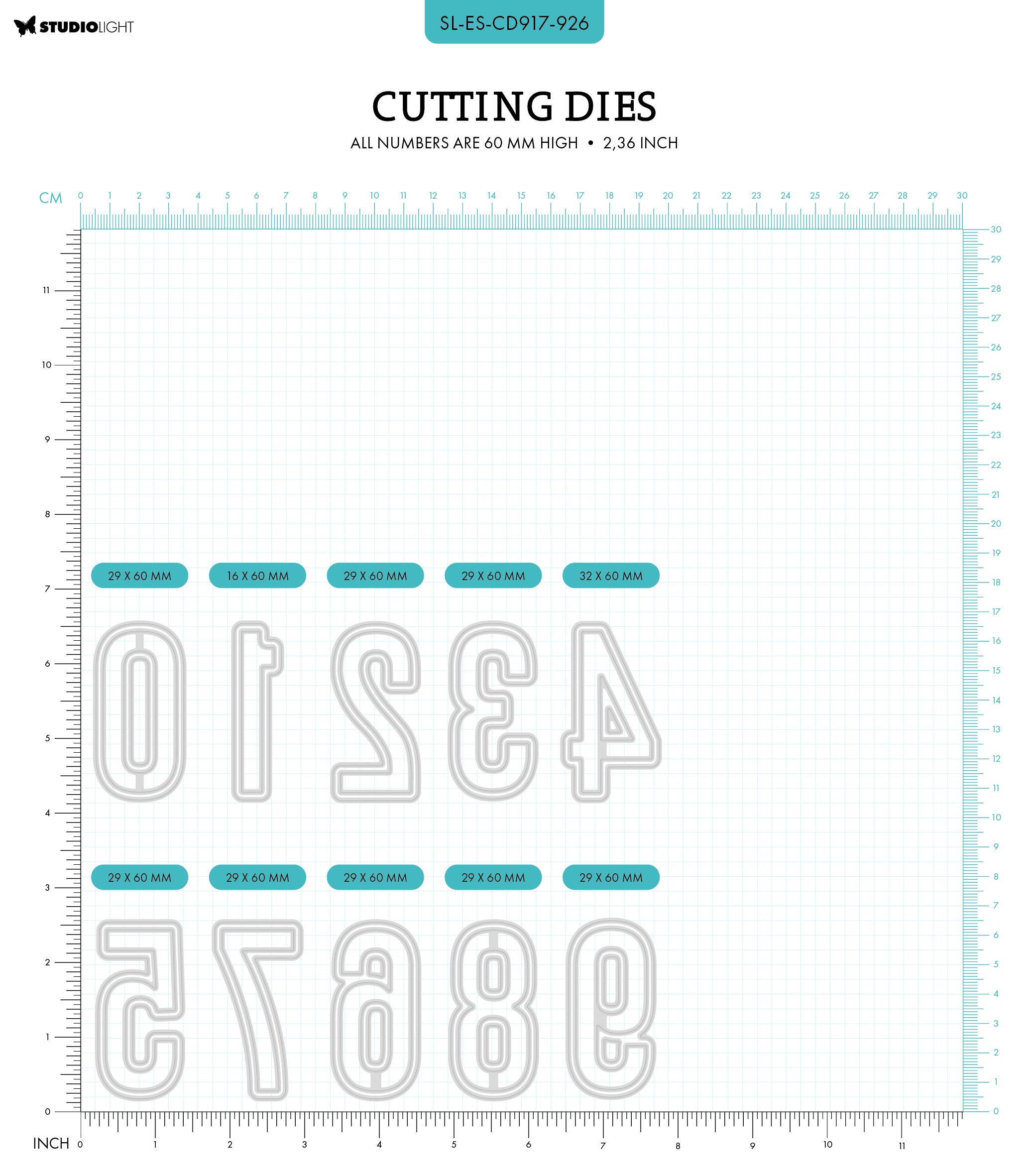 SL Cutting Die Number 0 Essentials 1 PC