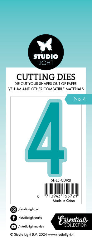 SL Cutting Die Number 4 Essentials 1 PC