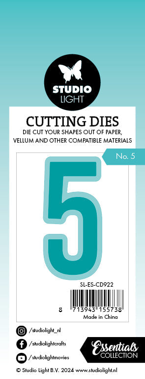 SL Cutting Die Number 5 Essentials 1 PC