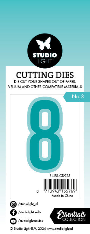 SL Cutting Die Number 8 Essentials 1 PC