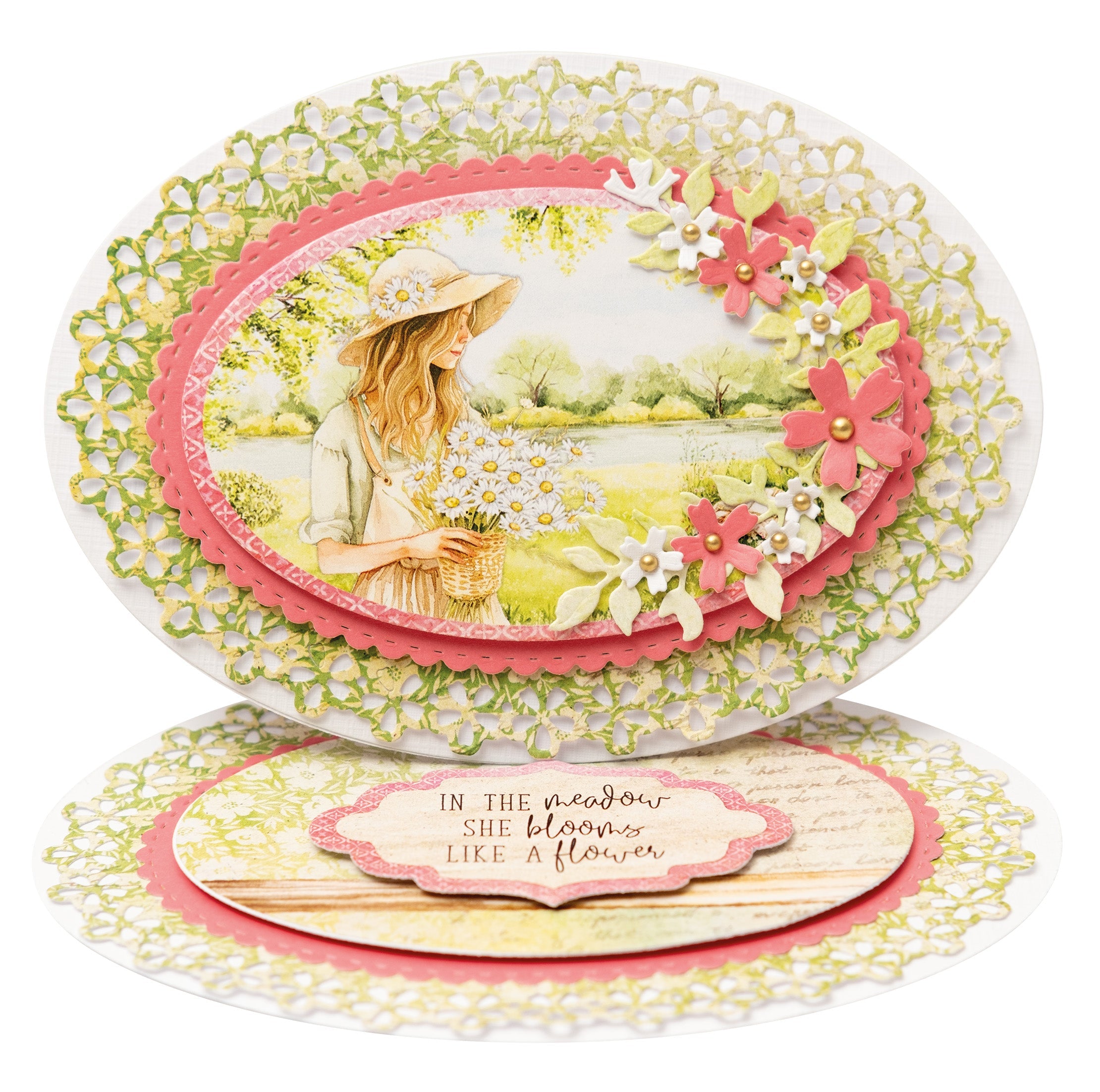 SL Die-Cut Paper Pad Paper Elements Spring Meadow 20 SH