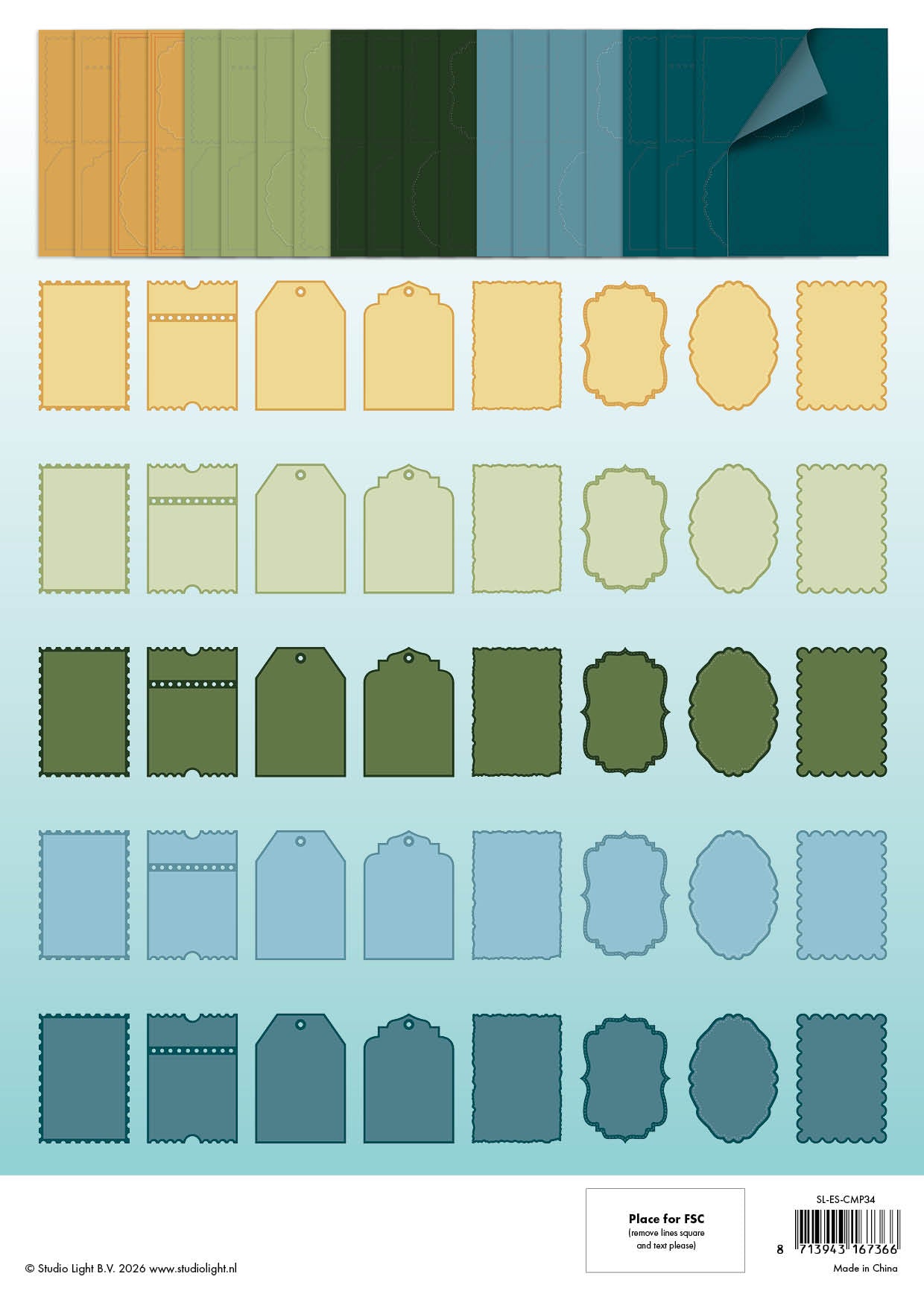 SL Card Making Pad Christmas Forest 105x148mm Essentials 20 Sheets