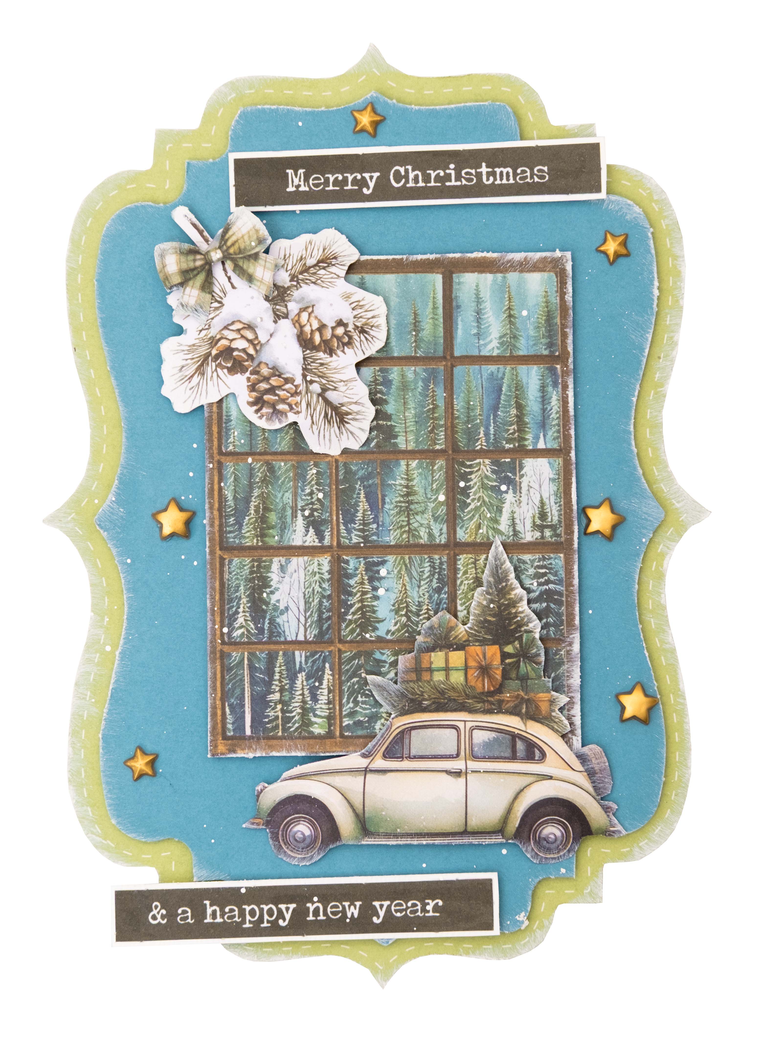 SL Die-Cut Paper Pad Paper Elements Christmas Forest 20 Sheets