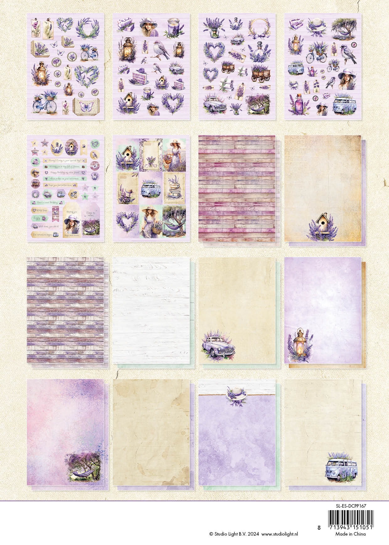 SL Die-Cut Paper Pad Lavender Season Essentials 32 SH