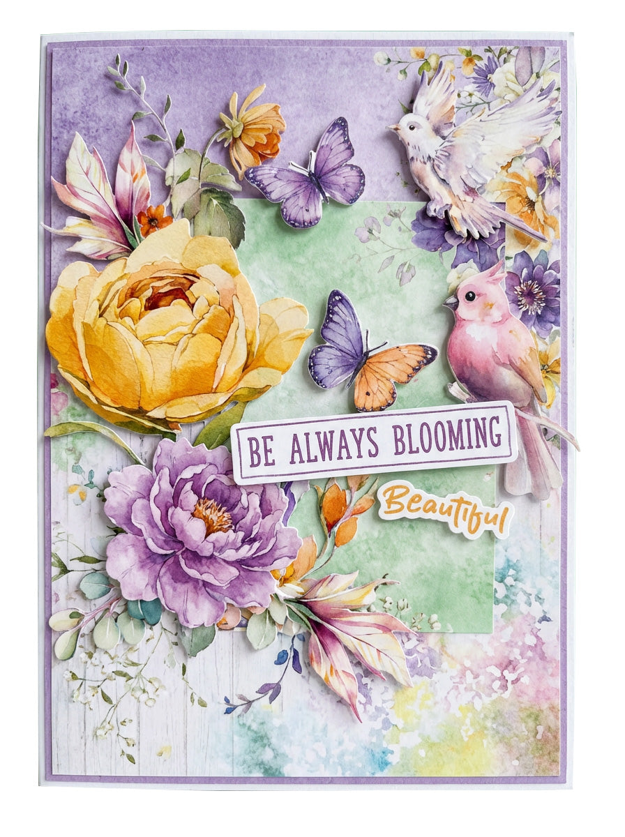 SL Die-Cut Paper Pad Flowers Essentials 28 Sheets