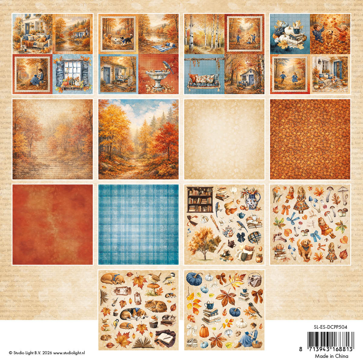 SL Mixed Paper Pad Autumn Story Essentials 22 Sheets