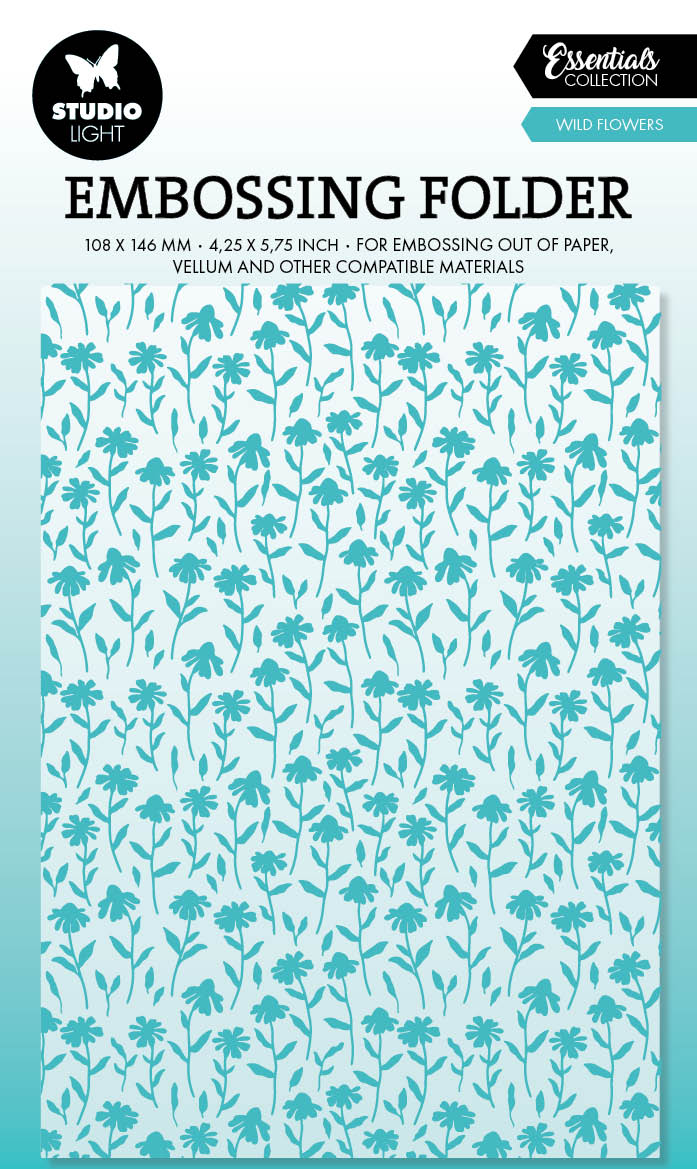 SL Embossing Folders Wild Flowers Essentials 1 PC