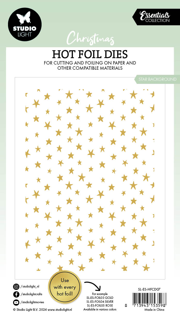 SL Hot Foil Dies Star Background Essentials 1 PC