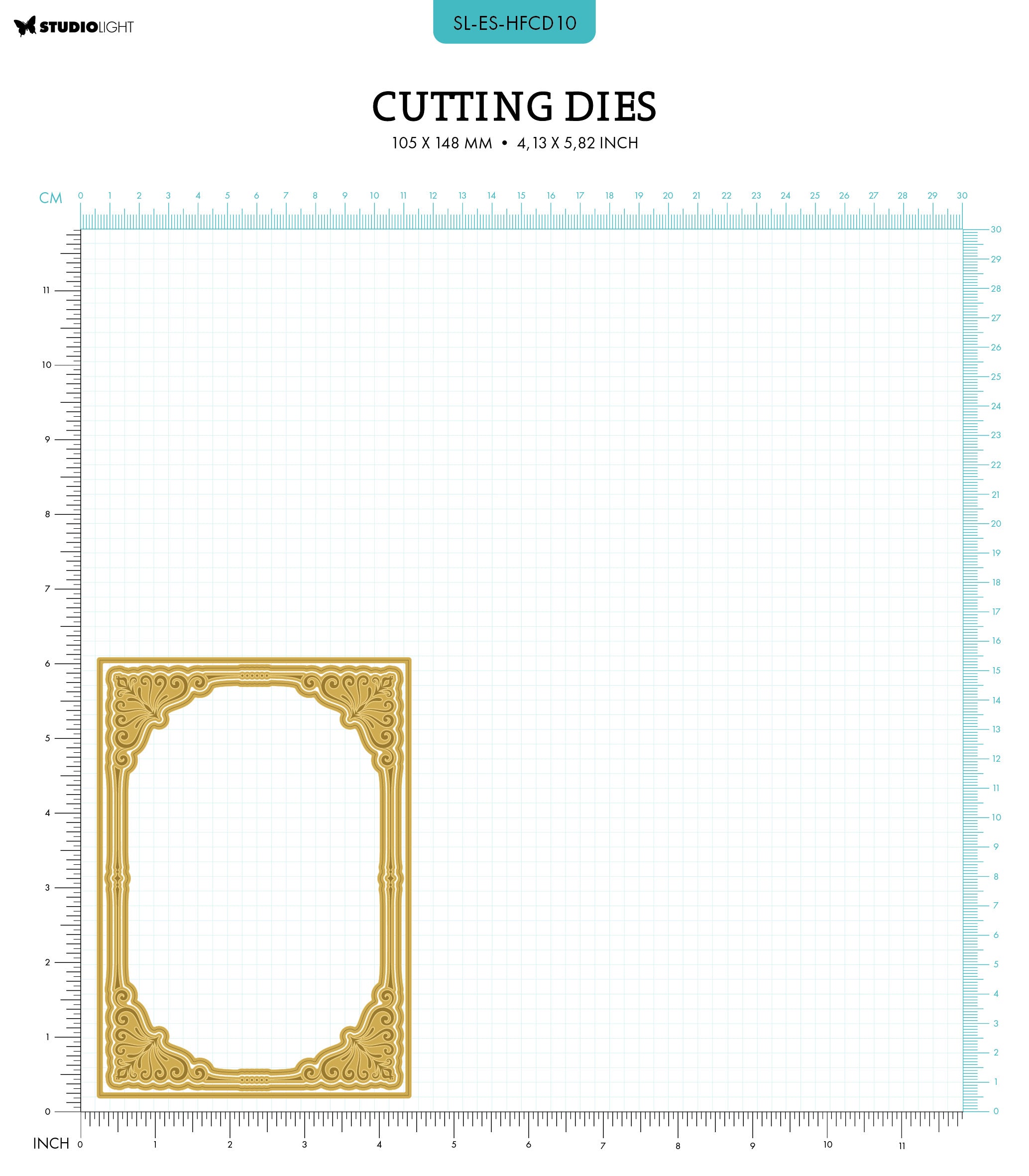 SL Hot Foil Dies A6 Border Shape Essentials 4 PC