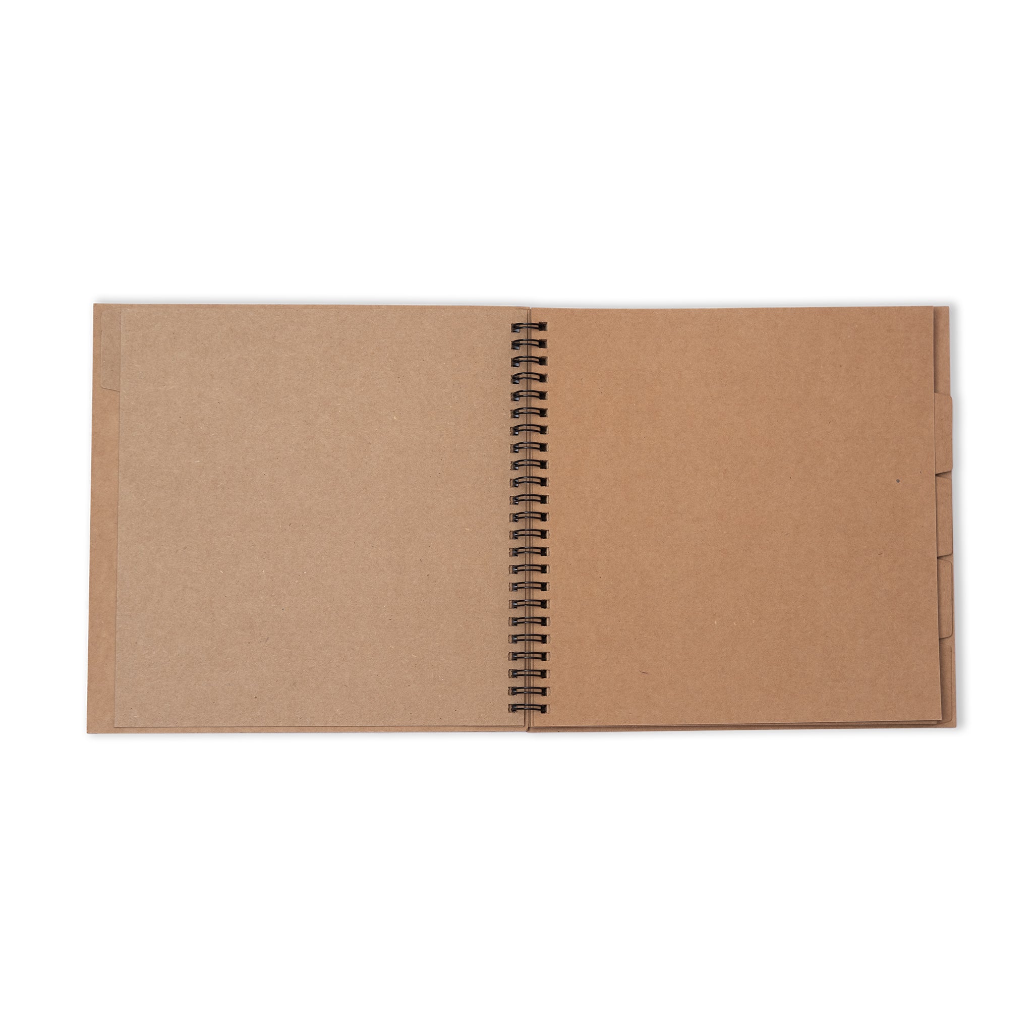 SL Spiral Passe-Partout Journal 8x8 inch, Kraft Essentials 1 Piece