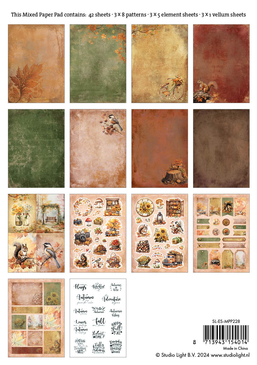 SL Mixed Paper Pad Autumn Vibes Essentials 42 SH