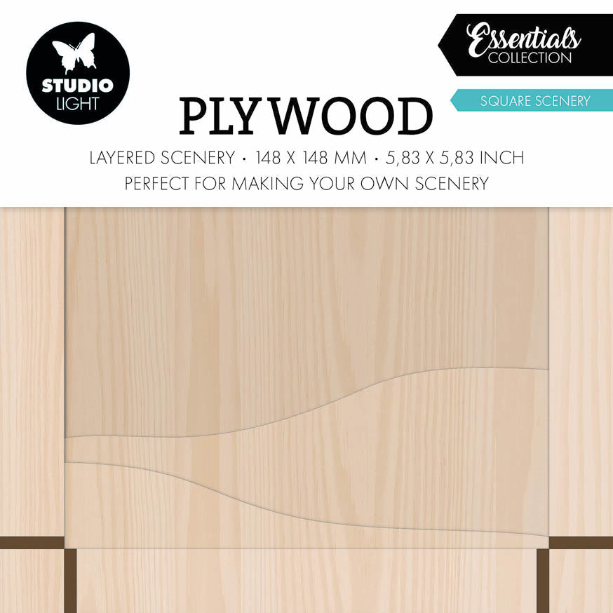 SL Plywood Square Scenery Essentials 4 PC