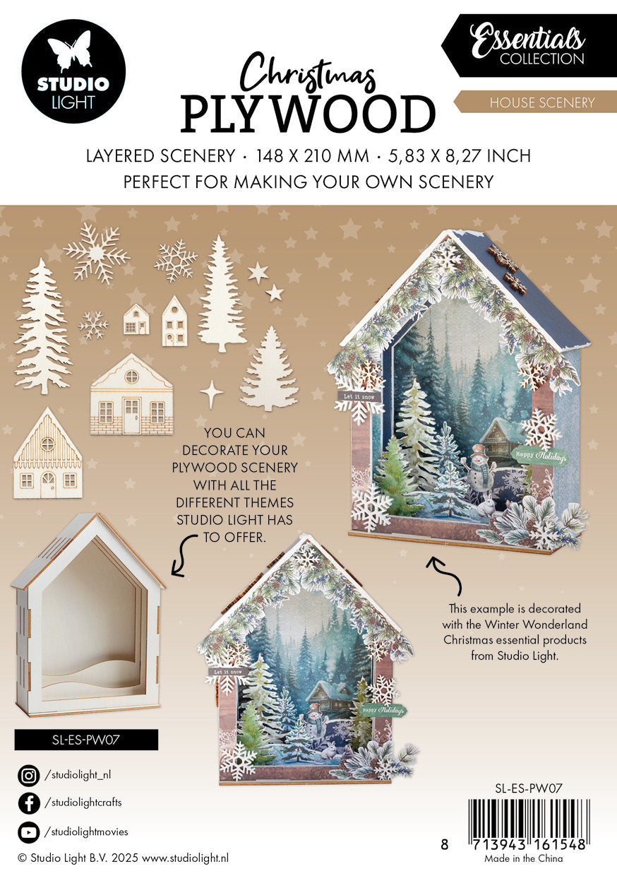 SL Plywood House Scenery Essentials 6 Pieces
